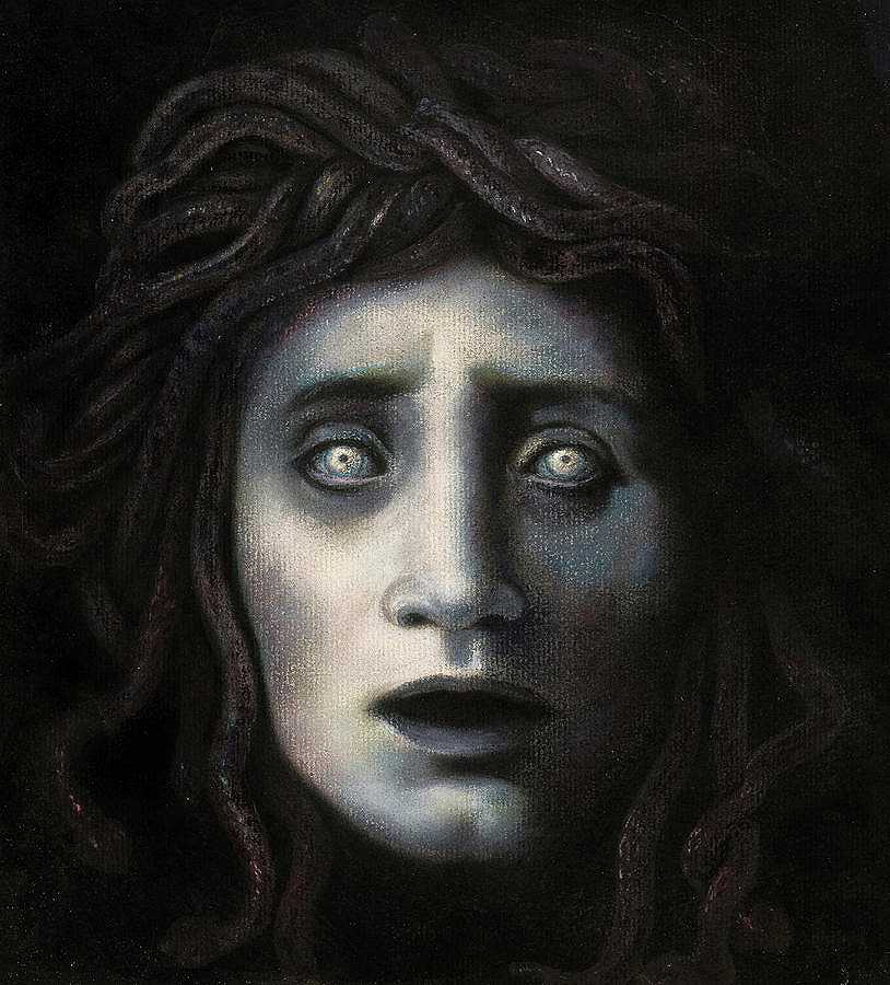 美杜莎`The Medusa by Carlo Bocklin