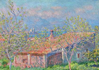 安提比斯的园丁之家，1888年`The Gardener\’s House at Antibes, 1888 by Claude Monet