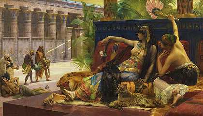 克利奥帕特拉在囚犯身上测试毒药`Cleopatra Testing Out Poison on Condemned Prisoners by Alexandre Cabanel