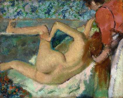 洗澡后，1895年`After the Bath, 1895 by Edgar Degas