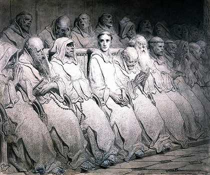 第一次体验修道院`First Experience Of The Monastery by Gustave Dore