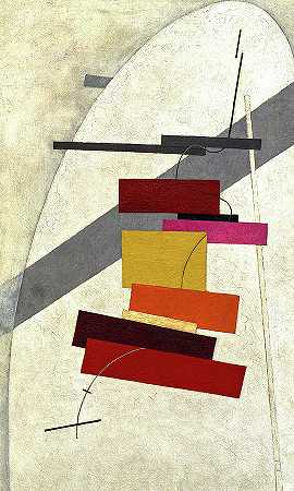 无标题，1919-1920`Untitled, 1919-1920 by El Lissitzky
