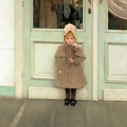 珍妮·基弗，1885年`Jeanne Kefer, 1885 by Fernand Khnopff