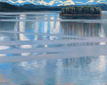 凯特尔湖，1905年`Lake Keitele, 1905 by Akseli Gallen-Kallela