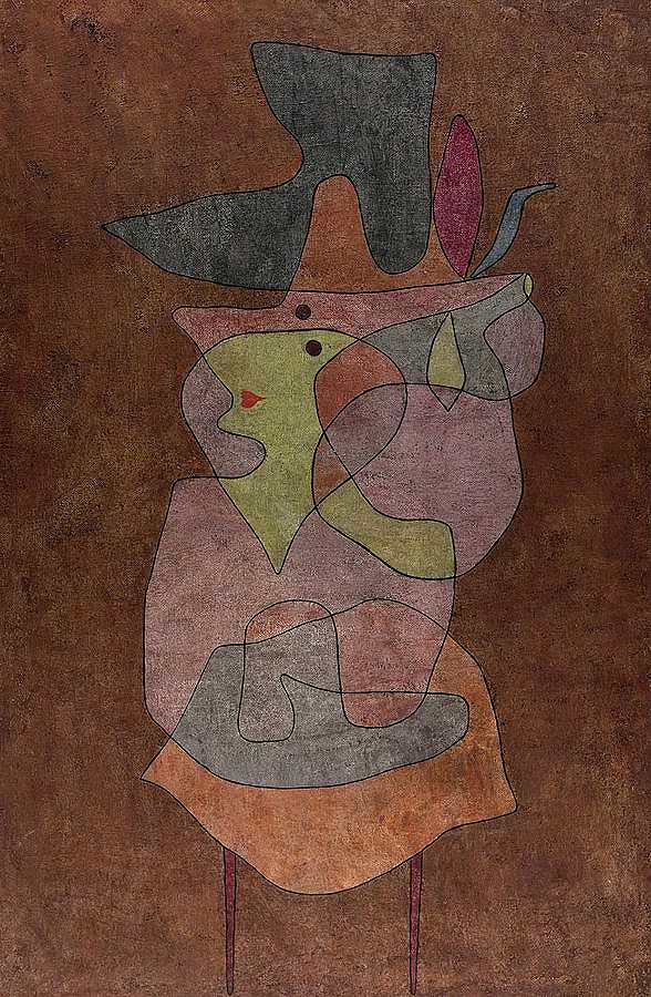 恶魔女士`Lady Demon by Paul Klee