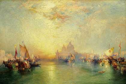 威尼斯，1904年`Venice, 1904 by Thomas Moran