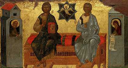 新约三位一体的象征`Icon of the New Testament Trinity by Byzantium