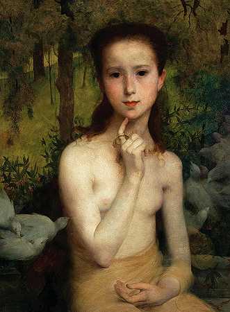 青年，1898年`Youth, 1898 by Eliseu Visconti