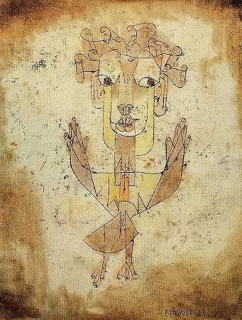 安杰卢斯·诺夫斯，1920年`Angelus Novus, 1920 by Paul Klee