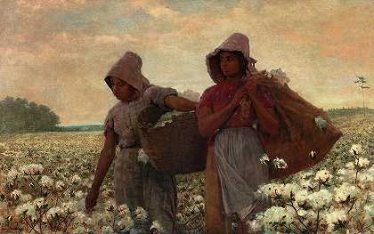 采棉工，1876年`Cotton Pickers, 1876 by Winslow Homer