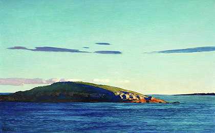 缅因州布鲁伯岛`Blubber Island, Maine by Newell Convers Wyeth