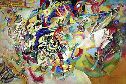 作文VII，1913年`Composition VII, 1913 by Wassily Kandinsky