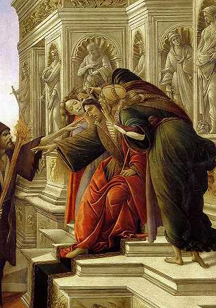 对阿佩列斯的诽谤、无知、国王、怀疑`Calumny of Apelles, Ignorance, the king, Suspicion by Sandro Botticelli