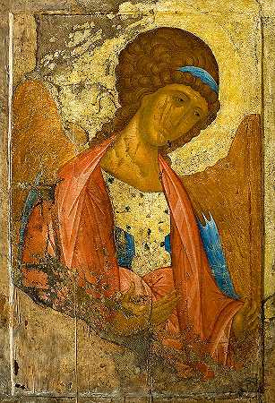 天使长米迦勒`The Archangel Michael by Andrei Rublev