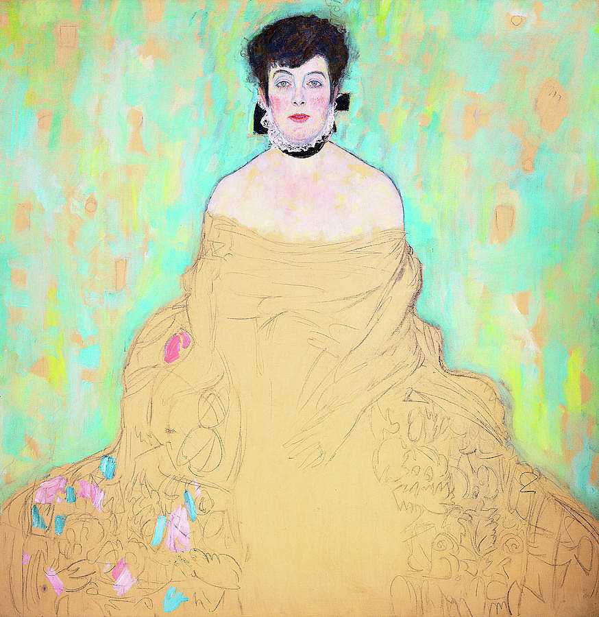 阿玛莉·扎克坎德尔，1917-1918`Amalie Zuckerkandl, 1917-1918 by Gustav Klimt