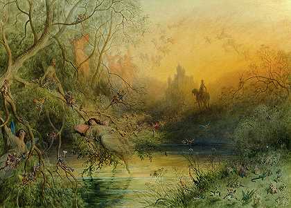 仙境，1881年`Fairy Land, 1881 by Gustave Dore