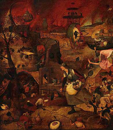疯狂的梅格，地狱之口`Mad Meg, Mouth of Hell by Pieter Bruegel the Elder