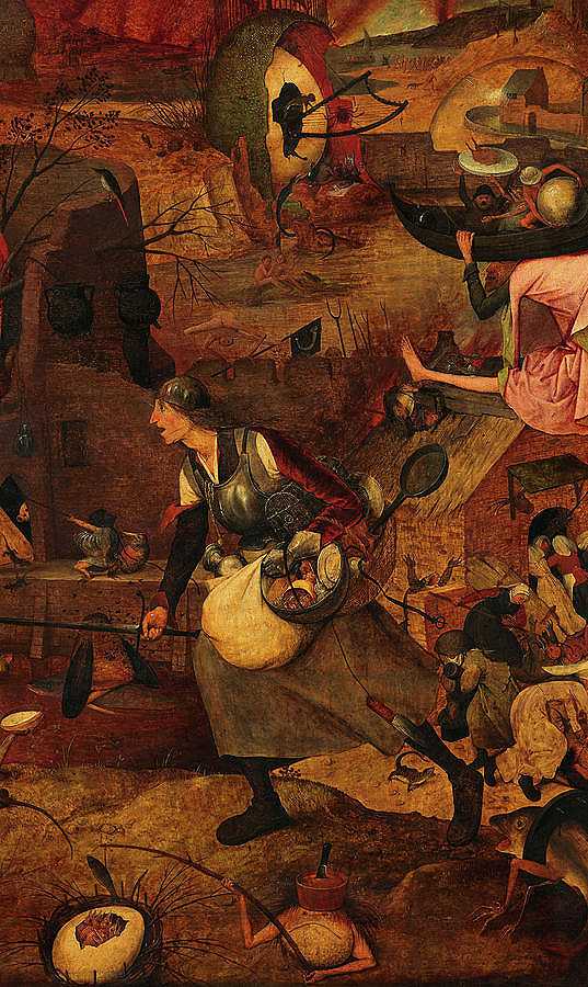 疯狂的梅格，迟钝的格雷特`Mad Meg, Dull Gret by Pieter Bruegel the Elder