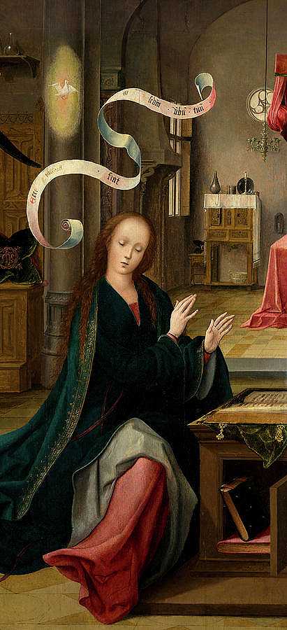 祝福圣母玛利亚`Annunciation to the Blessed Virgin Mary by Jan de Beer