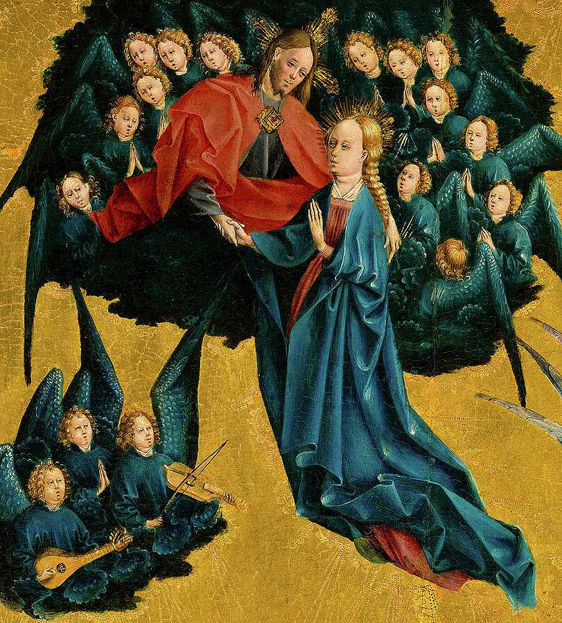 圣母升天`Assumption of the Virgin by Johann Koerbecke