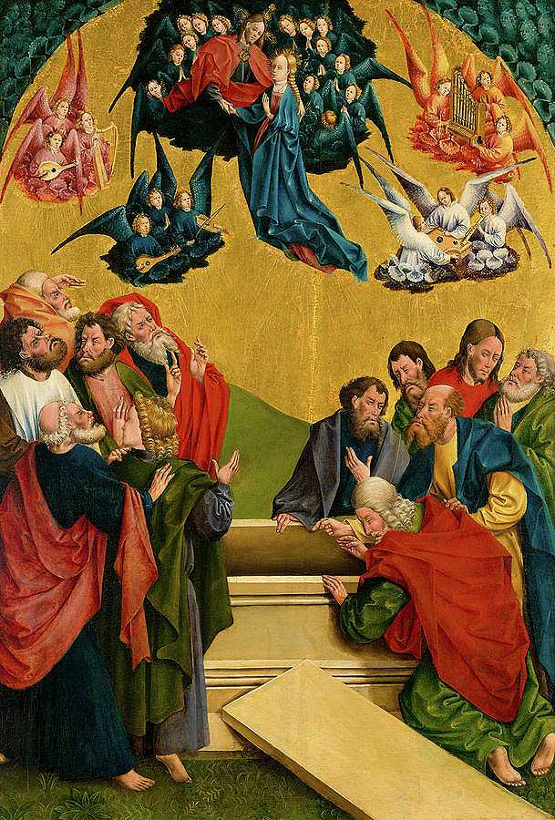 圣母的假设`The Assumption of the Virgin by Johann Koerbecke