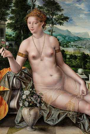 维纳斯·西特里亚，爱的女神`Venus Cythereia, Goddess of Love by Jan Massys
