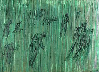 心境，那些留下来的人`States of Mind, Those who Stay by Umberto Boccioni