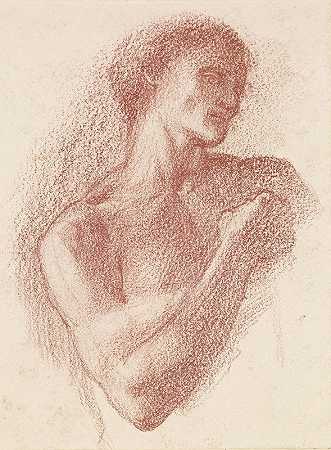 命运——男性情人研究`The Fates – Study of the Male Lover by Sir Edward Coley Burne-Jones