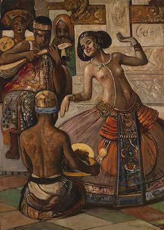 巴厘舞者`Balinese Dancer by Gyula Tornai