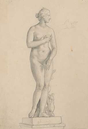 雕塑研究医学的维纳斯`Studium rzeźby ;Wenus Medycejska (1856) by Józef Simmler