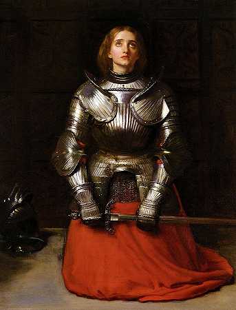圣女贞德，1865年`Joan of Arc, 1865 by John Everett Millais