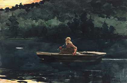 崛起`The Rise (1900) by Winslow Homer