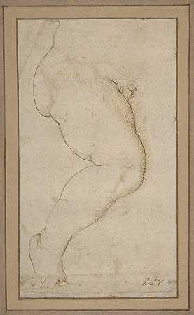对男性儿童右腿的研究`Study of the Right Leg of a Male Child by Raphael