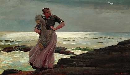 海上之光`Light on the Sea by Winslow Homer