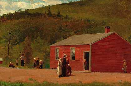 学校时间，1874年`School Time, 1874 by Winslow Homer