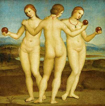 1505年的《三女神》`The Three Graces, 1505 by Raphael