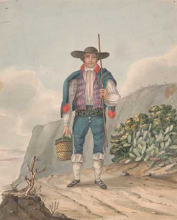 埃尔米拉德罗人`Man of El Miradero (ca. 1828) by Alfred Diston