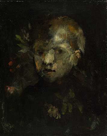 查尔斯·卡佩奥三岁时的肖像`Portrait de Charles Carpeaux à trois ans (1873) by Jean-Baptiste Carpeaux