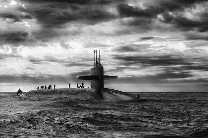 美国海军罗德岛号俄亥俄级弹道导弹潜艇`USS Rhode Island, Ohio-Class Ballistic Missile Submarine by American History