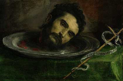 圣约翰浸信会会长，1550-1650年`Head of Saint John the Baptist, 1550-1650 by Unknown