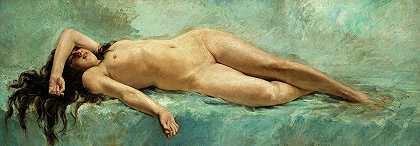 女性裸体研究`Study of Female Nude by Mariano Fortuny y Madrazo