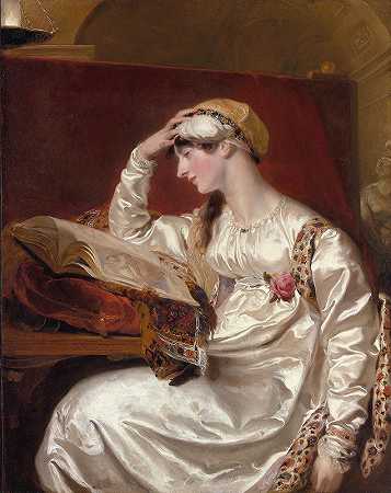 詹斯·沃尔夫夫人`Mrs. Jens Wolff (1803) by Sir Thomas Lawrence