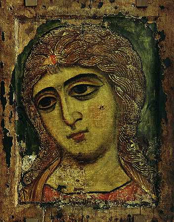 金色头发的天使`The Angel with Golden Hair by Russian Icon