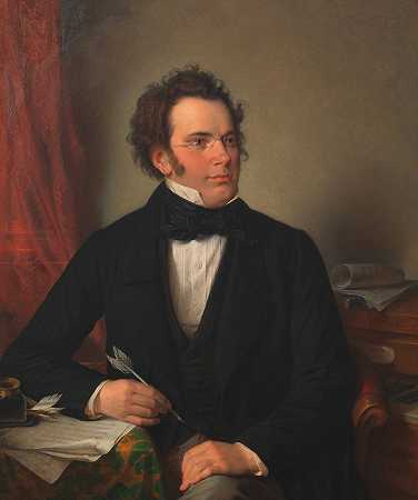 弗朗茨·舒伯特（作曲家）`Franz Schubert (Komponist) (1875) by Wilhelm August Rieder
