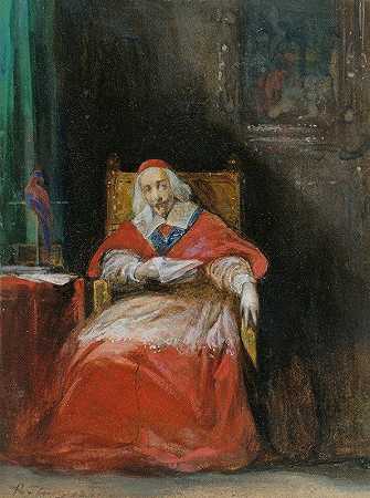 红衣主教黎塞留`Cardinal Richelieu (1831) by Joseph Nicolas Robert-Fleury