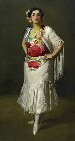 拉雷纳·莫拉，1906年`La Reina Mora, 1906 by Robert Henri