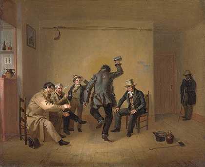 酒吧间场景`Bar~room Scene (1835) by William Sidney Mount