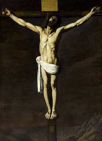 即将在十字架上死去的基督`Expiring Crucified Christ by Francisco de Zurbaran