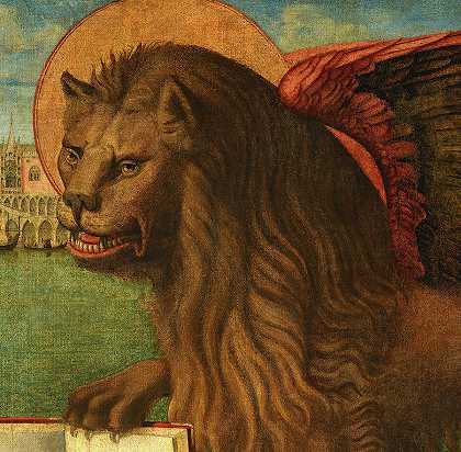 圣马可福音传道者之狮，1516年`The Lion of St. Mark the Evangelist, 1516 by Vittore Carpaccio