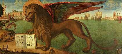 圣马可福音传道者之狮，1516年`The Lion of Saint Mark the Evangelist, 1516 by Vittore Carpaccio